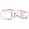 vidaXL Couchtisch 3 pcs Altholz Holzwerkstoff