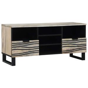 vidaXL TV-Einheiten mit Schubladen Wei&szlig; 100 x 33 x 46 cm Holzwerkstoff