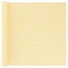 vidaXL Balkon-Sichtschutz Beige 90x600 cm HDPE