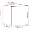 vidaXL Wandschrank Sonoma-Eiche 40x42,5x40 cm Holzwerkstoff