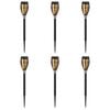 vidaXL Au&szlig;en Solarlichter mit Erdnagel 6 pcs Warmes Wei&szlig; 47,5 cm ABS