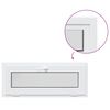 vidaXL Kellerfenster Innenseite Farbe Wei&szlig; RISOR 105 x 45 cm
