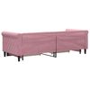 vidaXL Tagesbett Ausziehbar mit Schubladen Rosa 80x200 cm Samt