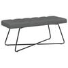 vidaXL Bank mit Knopfheftung Dunkelgrau 110 x 40 x 46 cm Stoff