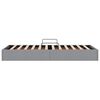 vidaXL Aufbewahrungsbett mit Matratze Hellgrau 90 x 190 cm Stoff
