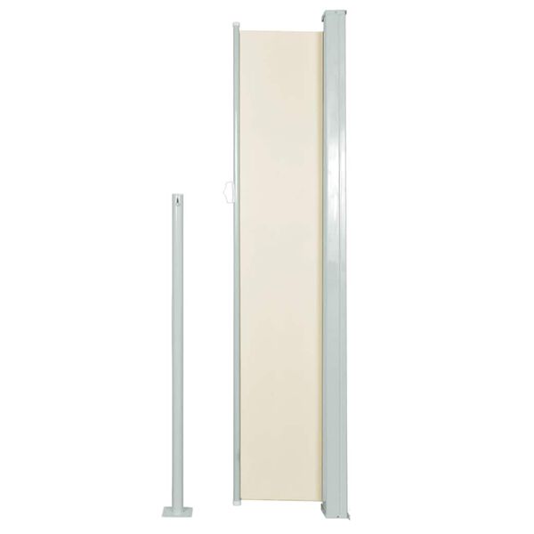 vidaXL Ausziehbare Seitenmarkise 120&times;500 cm Creme