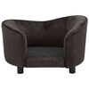 vidaXL Hundesofa Braun 69x49x40 cm Pl&uuml;sch