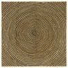 vidaXL Bereichsteppiche Schwarz 120 x 120 cm Jute