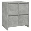 vidaXL 2-tlg. Sideboard Betongrau Holzwerkstoff