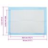 vidaXL Haustier Training Pad Uni 200 pcs 45 x 33 cm