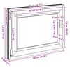 vidaXL Kellerfenster RISOR 80x60 cm Dreh Kipp DIN Links Wei&szlig;