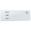 vidaXL Magnettafel Wandmontage Wei&szlig; 80x30 cm Hartglas
