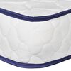 vidaXL Bett mit Memory-Schaum-Matratze Hellgrau Stoff 180&times;200 cm