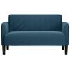 vidaXL Zweisitzer-Sofa Blau 109 cm Samt