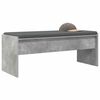 vidaXL Flurbank mit Kissen Beton Grau 103 x 38 x 40 cm