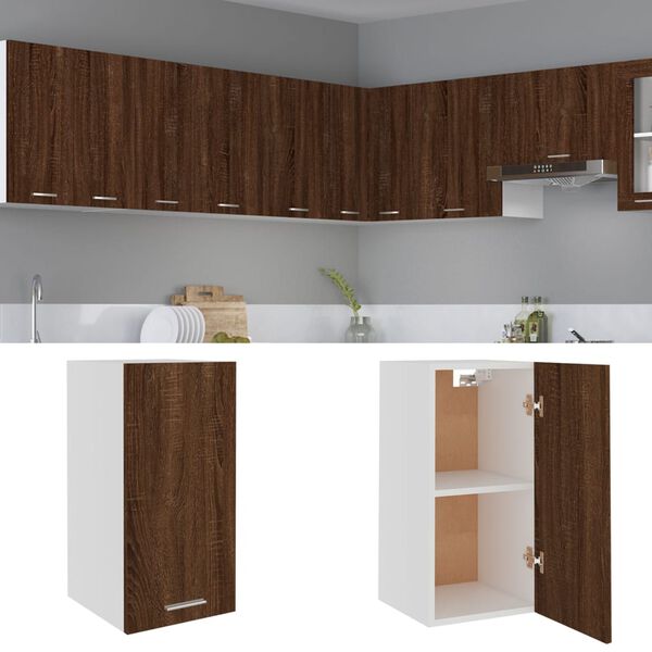 vidaXL Hängeschrank Lyon Braun Eichen-Optik 29,5x31x60 cm Holzwerkstoff