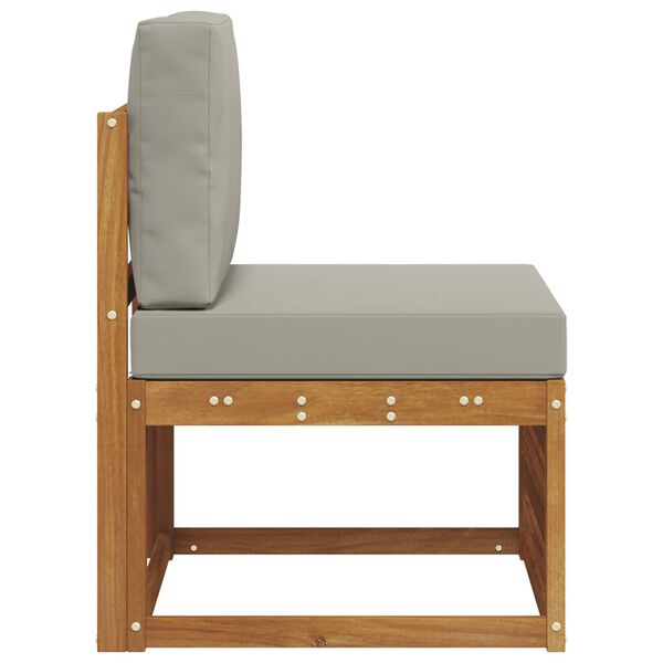 vidaXL Outdoor Mittelsofa Massivholz Akazie Natur