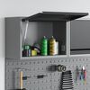vidaXL Werkzeugschrank mit Speicher Schwarz und Grau 50 x 25 x 35 cm