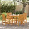 vidaXL Garten Essgruppe 5 pcs Braun Akazie Massivholz