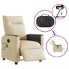 vidaXL Massagesessel Elektrisch Creme Stoff