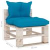vidaXL 6-tlg. Garten-Lounge-Set aus Paletten mit Kissen Kiefernholz