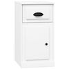 vidaXL Beistellschrank mit Schublade Wei&szlig; 40x50x75 cm Holzwerkstoff