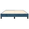 vidaXL Boxspringbettgestell Dunkelblau 140x200 cm Samt