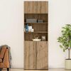 vidaXL Wandschrank Artisan-Eiche 80 x 42,5 x 40 cm Holzwerkstoff