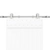 vidaXL Schiebet&uuml;r-Beschlagsatz 200 cm Edelstahl Silbern