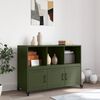 vidaXL Sideboard Olivgr&uuml;n 100,5x39x72 cm Stahl