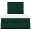 vidaXL Ottoman-Bett mit Matratzen Dunkelgr&uuml;n 120x190 cm Samt