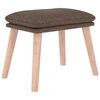 vidaXL Fu&szlig;hocker Taupe 45x29,5x35 cm Stoff