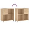 vidaXL Plattenschrank Sonoma-Eiche 84,5x38x89 cm Holzwerkstoff