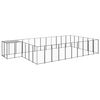 vidaXL Hundezwinger Schwarz 19,36 m&sup2; Stahl