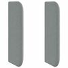 vidaXL Kopfteil Ohr mit Kopfteil Grau 40,5 x 40,5 x 4 cm Stoff