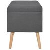 vidaXL Hocker mit Stauraum 3 Stk. Dunkelgrau Stoff