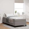vidaXL Boxspringbett mit Matratze Taupe 90 x 190 cm Stoff