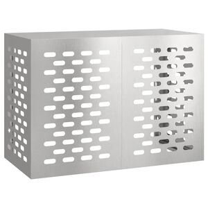 vidaXL Klimaanlagenabdeckung Silber 100 x 50 x 70 cm Edelstahl