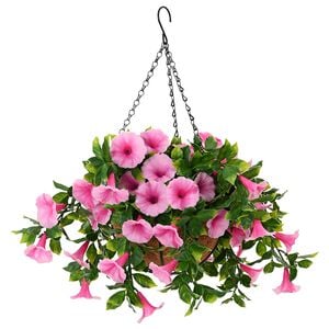 vidaXL K&uuml;nstliche Blumen Rosa 55 x 50 x 57 cm PE und Stahl