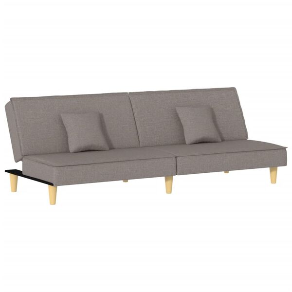vidaXL Schlafsofa Taupe Stoff