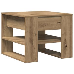 vidaXL Couchtisch Artisan-Eiche 55,5x55x45 cm Holzwerkstoff