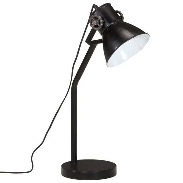 vidaXL Schreibtischlampe 25 W Schwarz 17x17x60 cm E27