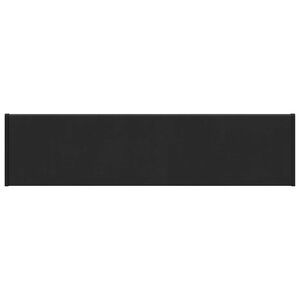 vidaXL Fensterbank Schwarz mit Holzmaserung 100 x 25 x 4,5 cm PVC