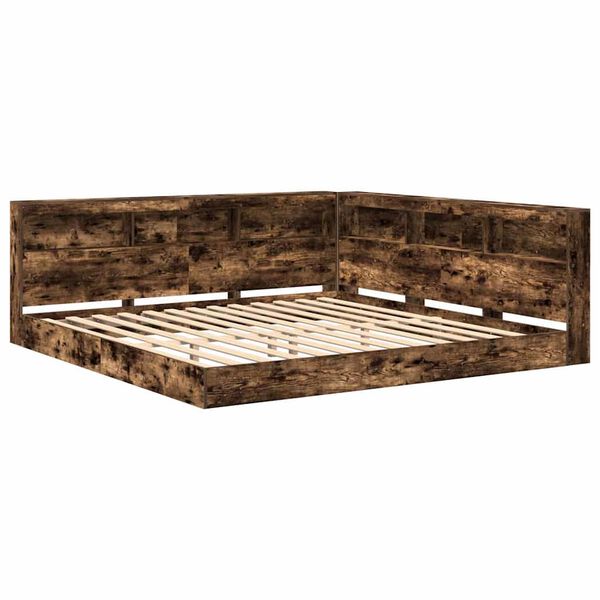 vidaXL B&uuml;cherregal-Bett R&auml;uchereiche 180 x 200 cm Holzwerkstoff