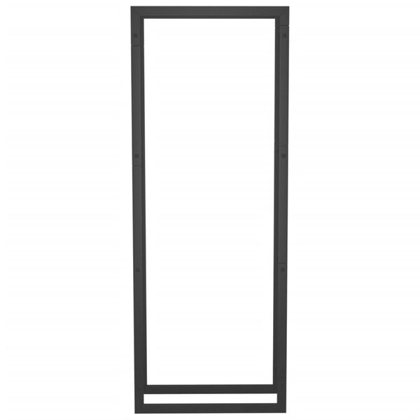 vidaXL Brennholzregal Mattschwarz 50x28x132 cm Stahl