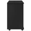 vidaXL Rollschrank Schwarz 63,5 x 39 x 65,5 cm Massivholz Kiefer
