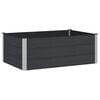vidaXL Hochbeet Schwarz 150 x 100 x 54 cm alu.