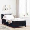 vidaXL Boxspringbett mit Matratze Schwarz 200 x 100 cm Polyester