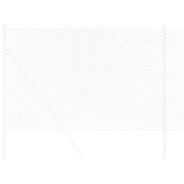 vidaXL Kettenzaun Silber 10 x 1,5 m Verzinkter Stahl