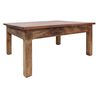 vidaXL Couchtisch Massives Mahagoniholz 96x73x45 cm